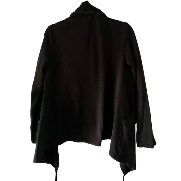 Allen B By Allen Schwartz Women's Black Cardigan Cotton Hoodie Size M - Picture 6 of 10